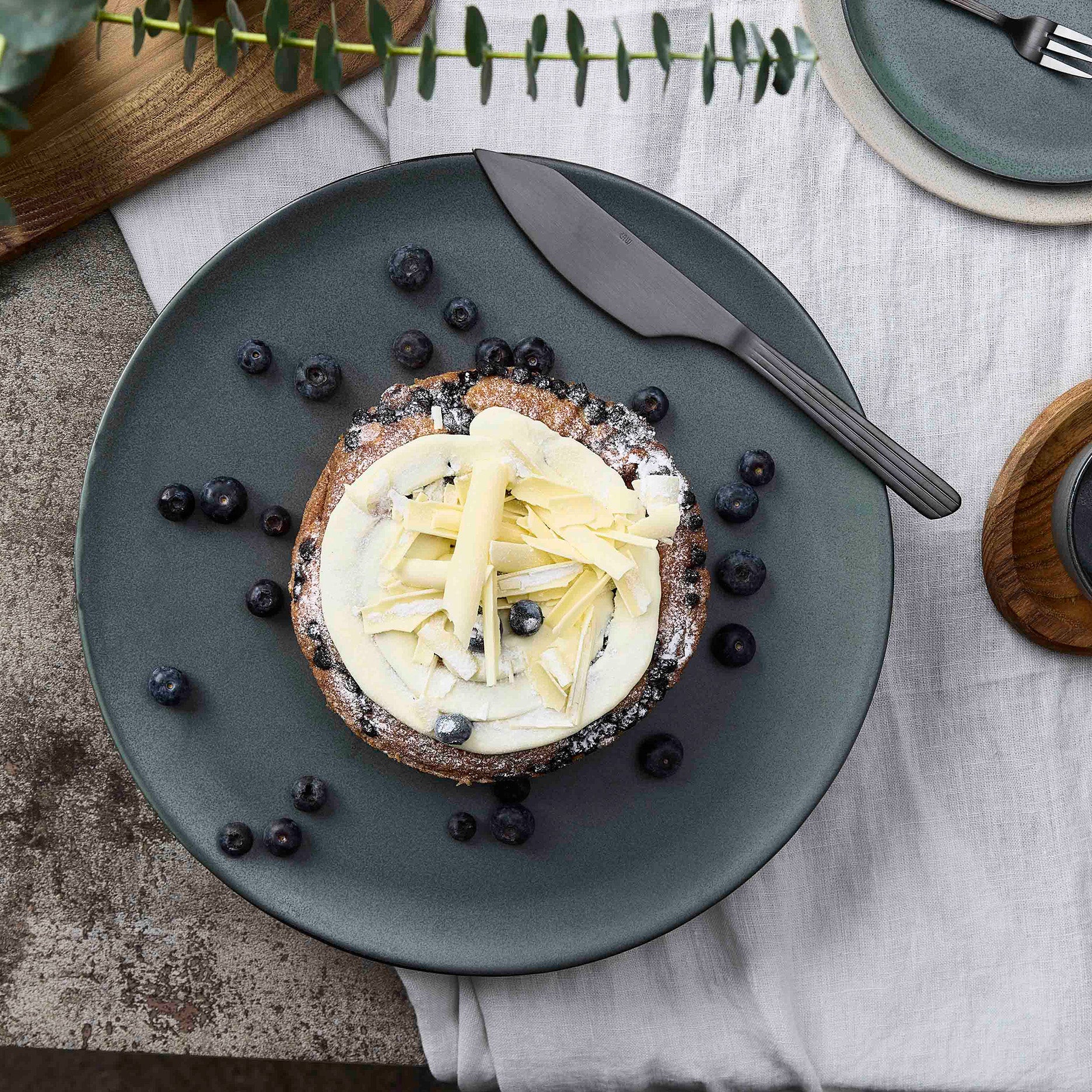 RAW lagkagekniv mat sortfarvet